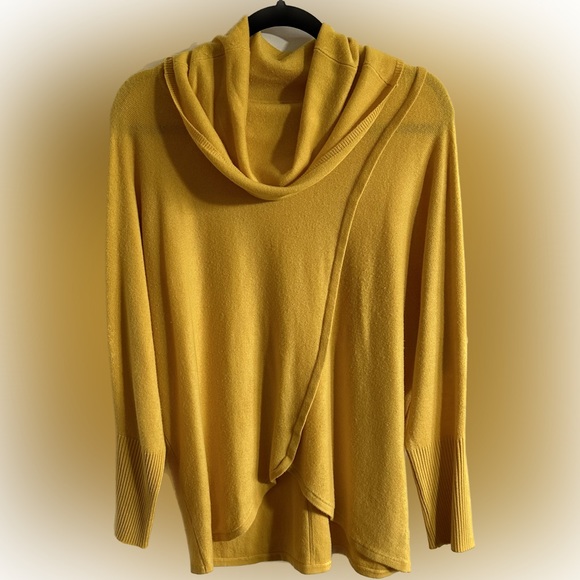 Notations Yellow Cowl Neck Women’s Sweater - Picture 2 of 10